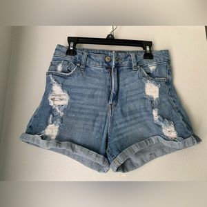 Blue jean shorts